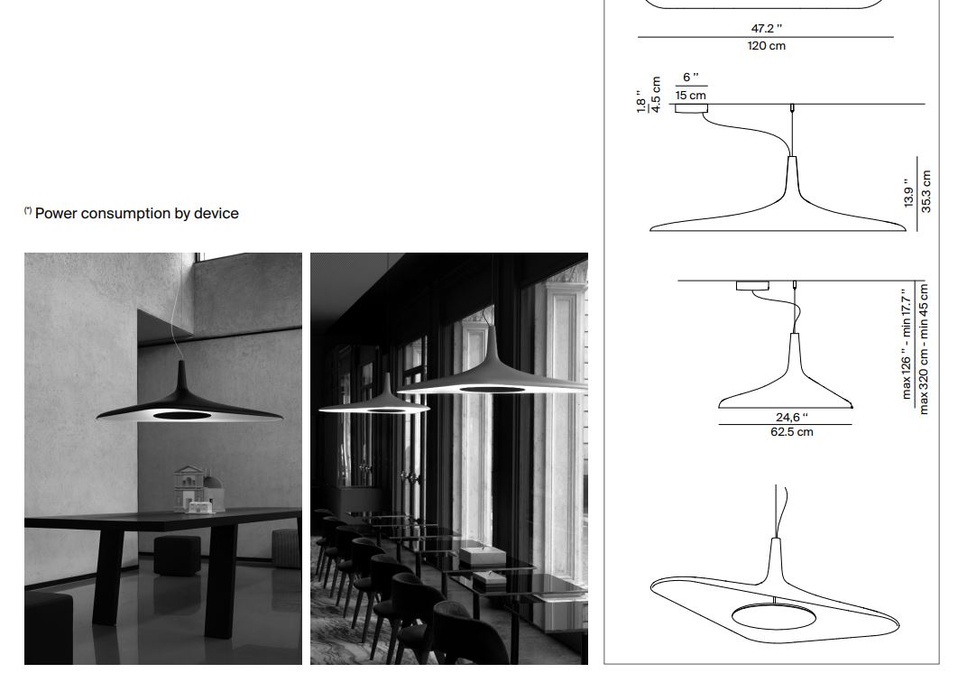 LUCE PLAN | Soleil Noir  D89S LED 35W 3000K LUCEPLAN