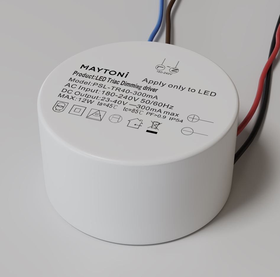 Maytoni | ��-� OT DIMM 300mA 12W   PSL-TR40-300mA �������� ������� Triac IP54 Maytoni