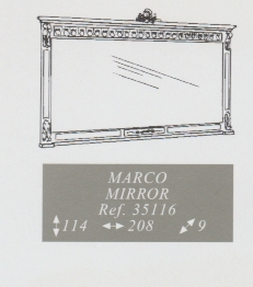 Mariner | MARCO  MIRROR   H114 xL208x B9
