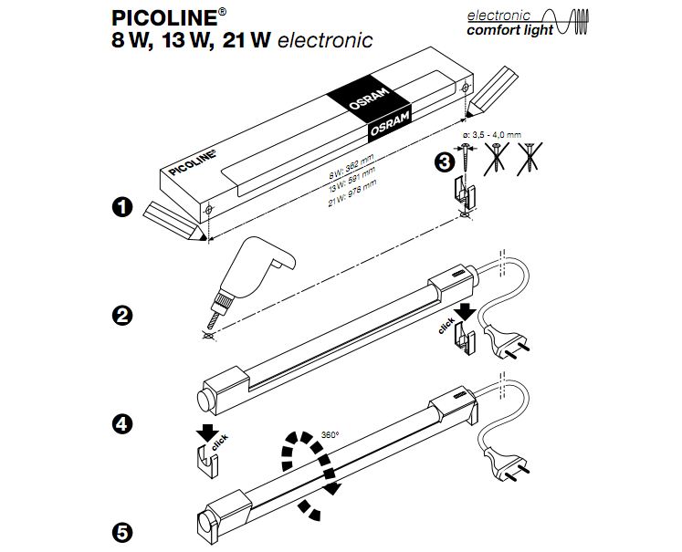 OSRAM |  Picoline 978mm 21W art 72043 Osram 593975