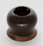 B2-101-020/18 розетка с з/к Фаберже коричневый керамика 16А Bironi