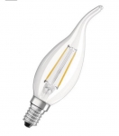 OSRAM | E14 свеча на ветру 4W/827 филаментная лампа LED SCL BA40 Osram 4058075055452