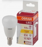 OSRAM | E27 P  5.5W(=40W)/827   LS CLP 40  LED матовая  FR Osram 4052899971615