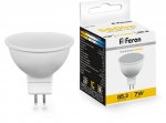 Feron | GU5.3   7 (=70)W/827 220-240V  LB-26 MR16°теплый белый лампа FERON