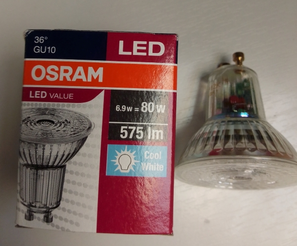 OSRAM | GU10  6,9 (=80)W/840 PAR16 36*    LV Osram 4058075096660