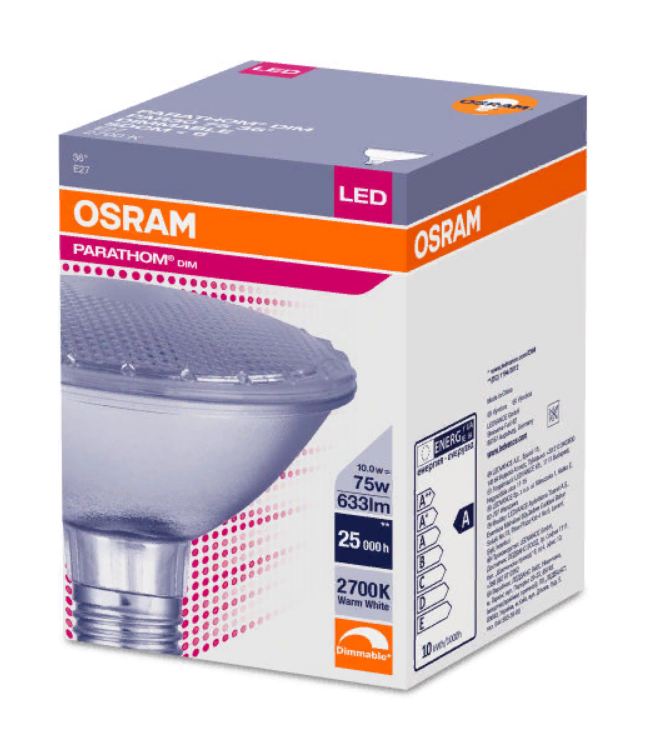 OSRAM | E27 PAR30  10W/927 DIM 30* ������ ����� PARATHOM ����� Osram 4058075264304