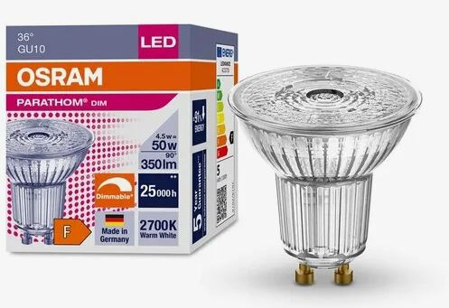 OSRAM | GU10  4.5W/930 DIM PAR16 36*   1-PARATHOM  Osram 4058075608290