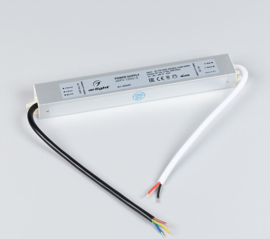 Arlight | - OT =12V  45W  100-240V IP67 ARPV-12045-D 3,8A  ARLIGHT 022457