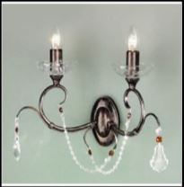 Elstead | LOUISE 2 Black_Gold Antique  Elstead