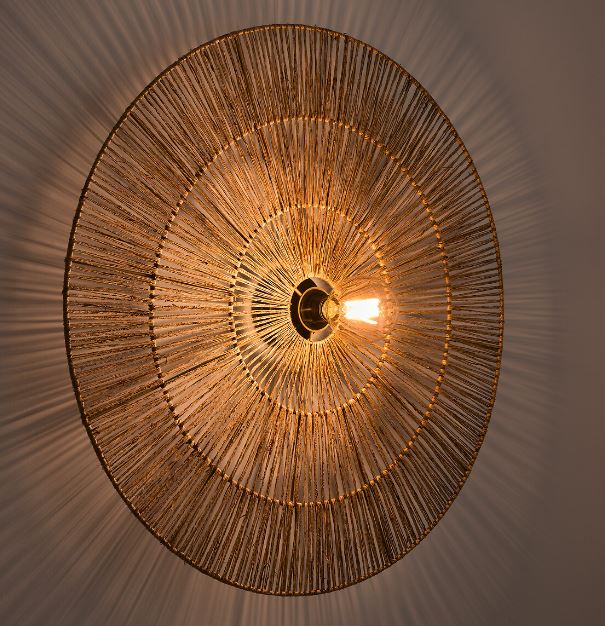 REPLICA | Yaku 60cm Diameter Round Hemp Wall Light