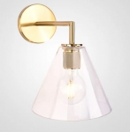 REPLICA | Funnel Shade Single Sconce Brass  ImperiumLoft REPLICA Restoration Hardware