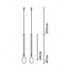 Marset | Hook unit 47*2 for Fris    Marset